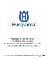 Предварительный просмотр 1 страницы Husqvarna 2013 TC 250R Workshop Manual