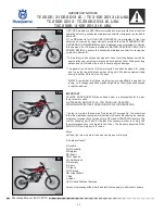 Предварительный просмотр 8 страницы Husqvarna 2013 TC 250R Workshop Manual