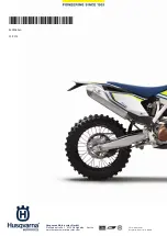 Предварительный просмотр 124 страницы Husqvarna 2016 FE 250 Owner'S Manual