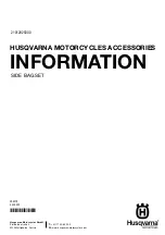 Preview for 1 page of Husqvarna 21012025000 Information