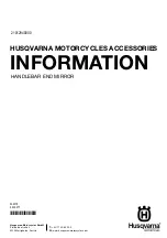 Preview for 1 page of Husqvarna 21012940000 Information