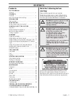 Preview for 3 page of Husqvarna 223R Operator'S Manual