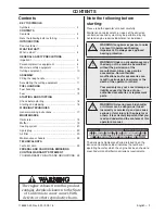 Preview for 3 page of Husqvarna 224L Operator'S Manual