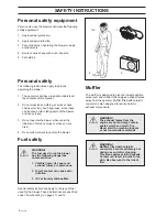 Preview for 6 page of Husqvarna 225 HBV Operator'S Manual