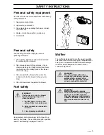 Preview for 5 page of Husqvarna 225B Operator'S Manual