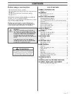 Preview for 3 page of Husqvarna 225E Operator'S Manual