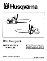 Предварительный просмотр 1 страницы Husqvarna 23 COMPACT Operator'S Manual