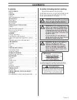 Preview for 3 page of Husqvarna 232L Operator'S Manual