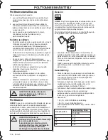 Preview for 138 page of Husqvarna 233RJ Operator'S Manual