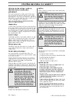 Preview for 220 page of Husqvarna 235e Operator'S Manual