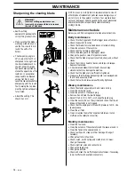 Preview for 34 page of Husqvarna 240R Operator'S Manual