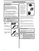 Preview for 8 page of Husqvarna 240RBD Operator'S Manual