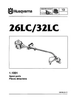 Husqvarna 26 LC Spare Parts предпросмотр