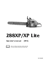 Husqvarna 288XP Lite Operator'S Manual preview