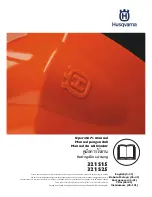 Preview for 1 page of Husqvarna 321S15 Operator'S Manual
