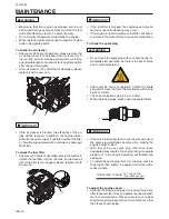 Preview for 14 page of Husqvarna 321S15 Operator'S Manual