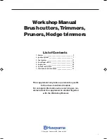 Предварительный просмотр 2 страницы Husqvarna 322 Workshop Manual