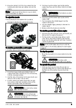 Предварительный просмотр 9 страницы Husqvarna 322HD60 Operator'S Manual