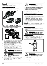 Предварительный просмотр 40 страницы Husqvarna 322HD60 Operator'S Manual