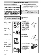 Предварительный просмотр 4 страницы Husqvarna 323E, 325E Operator'S Manual