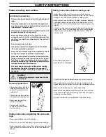 Предварительный просмотр 8 страницы Husqvarna 323E, 325E Operator'S Manual