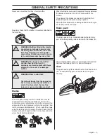 Предварительный просмотр 9 страницы Husqvarna 323HD60 Operator'S Manual