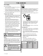 Предварительный просмотр 10 страницы Husqvarna 323HD60 Operator'S Manual