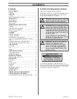 Предварительный просмотр 3 страницы Husqvarna 323L Operator'S Manual