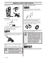 Предварительный просмотр 8 страницы Husqvarna 324LDX Series Operator'S Manual