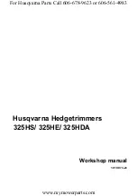 Husqvarna 325HDA Workshop Manual preview