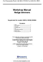 Preview for 3 page of Husqvarna 325HDA Workshop Manual