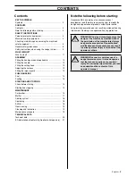 Preview for 3 page of Husqvarna 325HDA55 x-series, 325HE3, 325HE3 x-series, 325HE4 x-series Operator'S Manual