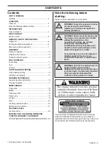 Preview for 3 page of Husqvarna 325HE3 X-series Operator'S Manual