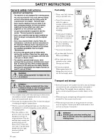 Preview for 8 page of Husqvarna 325L X Series Operator'S Manual