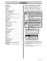 Preview for 3 page of Husqvarna 326HDA Operator'S Manual