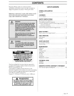 Preview for 3 page of Husqvarna 326HS75X series Operator'S Manual