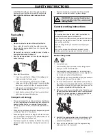 Предварительный просмотр 9 страницы Husqvarna 326LX SERIES Operator'S Manual