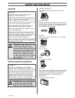 Preview for 6 page of Husqvarna 326SX Series Operator'S Manual