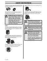 Preview for 8 page of Husqvarna 326SX Series Operator'S Manual