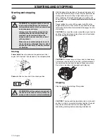 Preview for 12 page of Husqvarna 326SX Series Operator'S Manual