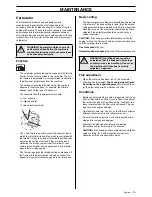 Preview for 15 page of Husqvarna 326SX Series Operator'S Manual