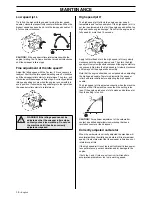 Preview for 16 page of Husqvarna 326SX Series Operator'S Manual