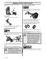 Предварительный просмотр 8 страницы Husqvarna 327RJ X-series Operator'S Manual