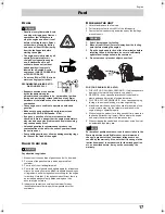 Preview for 17 page of Husqvarna 330BT Operator'S Manual