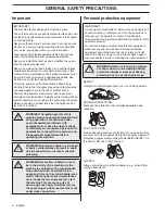 Preview for 6 page of Husqvarna 335LS Operator'S Manual