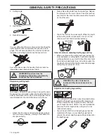 Preview for 14 page of Husqvarna 339XP Operator'S Manual