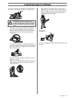 Предварительный просмотр 21 страницы Husqvarna 345e EPA II Operator'S Manual