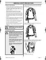 Предварительный просмотр 7 страницы Husqvarna 350BF Operator'S Manual