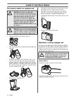 Preview for 8 page of Husqvarna 350BT Operator'S Manual