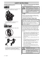 Preview for 10 page of Husqvarna 350BT Operator'S Manual